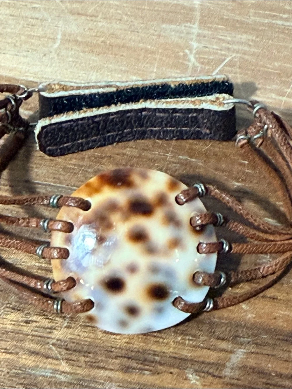 Vintage Limpet Shell Boho Bracelet